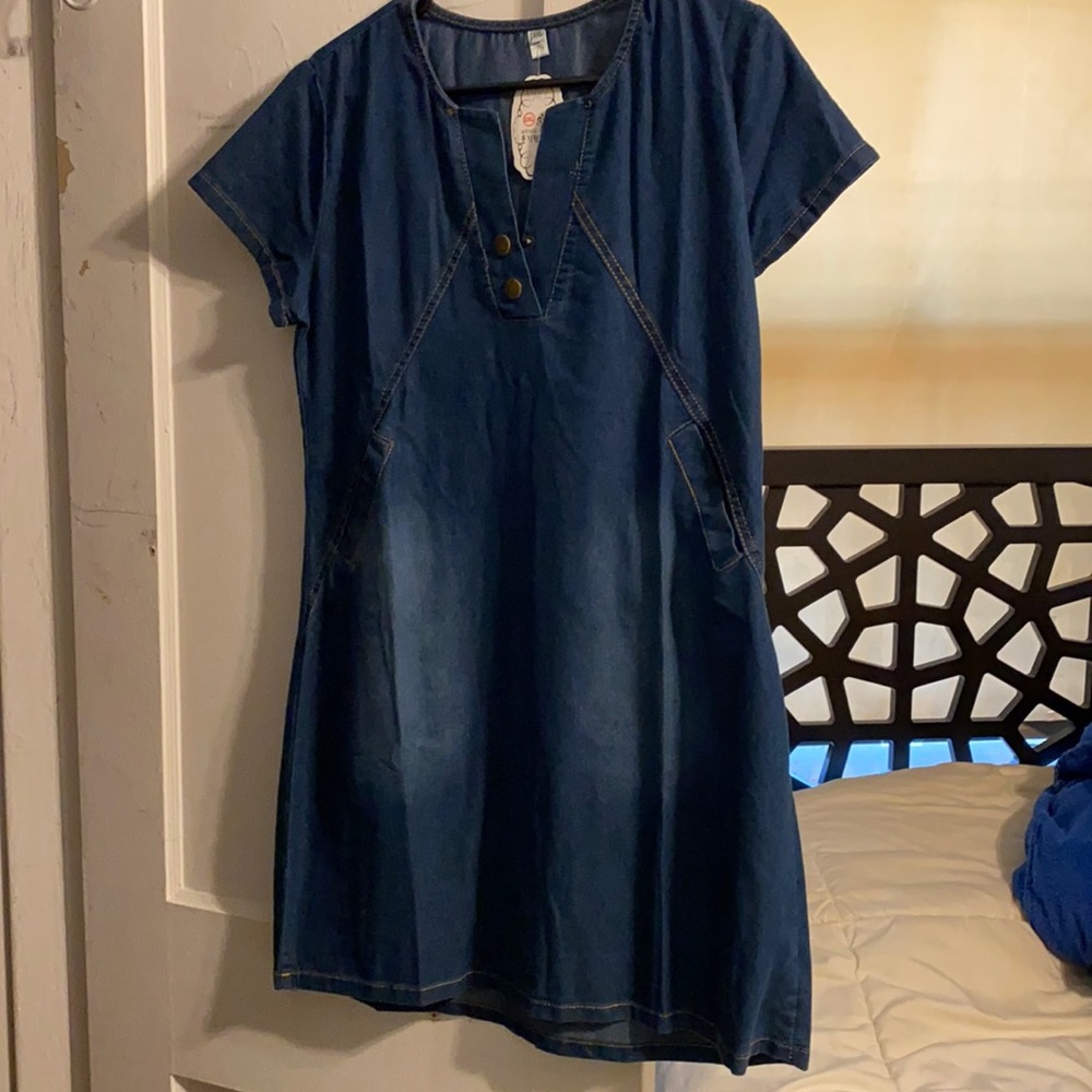 Denim minidress new with tags